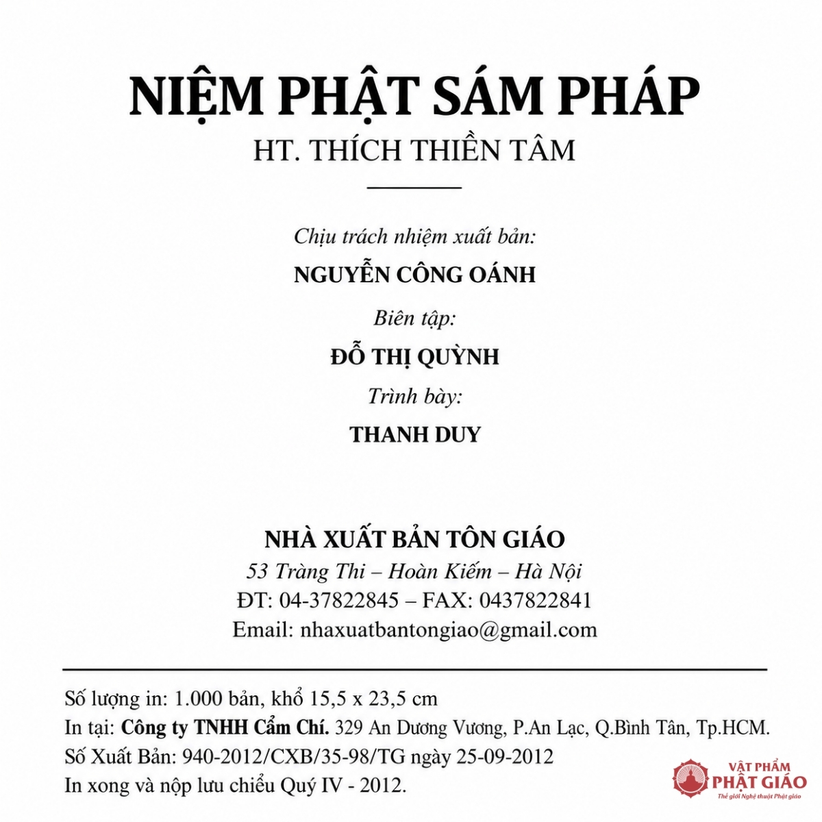 Niệm Phật Sám Pháp - Hòa thượng Thích Thiền Tâm (NXB Tôn Giáo, Bìa Mềm) 4 Niệm Phật Sám Pháp - Hòa thượng Thích Thiền Tâm (NXB Tôn Giáo, Bìa Mềm) - Ảnh 4