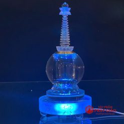 Tháp Xá Lợi Đế Tám Cát Tường Bằng Thủy Tinh, Cao 24cm 18 Tháp Xá Lợi Đế Tám Cát Tường Bằng Thủy Tinh, Cao 24cm - Ảnh 9