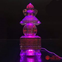 Tháp Xá Lợi Khắc Tâm Kinh Thủy Tinh Trong Suốt, Cao 28cm 21 Tháp Xá Lợi Khắc Tâm Kinh Thủy Tinh Trong Suốt, Cao 28cm - Ảnh 11