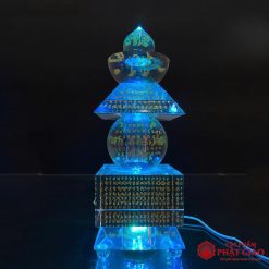 Tháp Xá Lợi Khắc Tâm Kinh Thủy Tinh Trong Suốt, Cao 28cm 19 Tháp Xá Lợi Khắc Tâm Kinh Thủy Tinh Trong Suốt, Cao 28cm - Ảnh 9