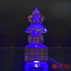 Tháp Xá Lợi Khắc Tâm Kinh Thủy Tinh Trong Suốt, Cao 28cm 20 Tháp Xá Lợi Khắc Tâm Kinh Thủy Tinh Trong Suốt, Cao 28cm - Ảnh 10