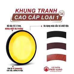 Tranh Trúc Chỉ In Tròn Mẫu Trăng Vàng TC578 12 Tranh Trúc Chỉ In Tròn Mẫu Trăng Vàng TC578 - Ảnh 5