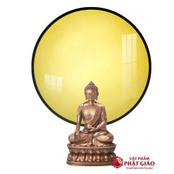 Tranh Trúc Chỉ In Tròn Mẫu Vàng Trơn TC576 - Ảnh 6