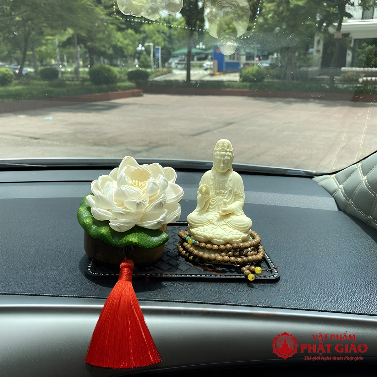 Tượng Phật Bà Quan Âm Để Ô Tô Bằng Ngọc Ngà 22 tuong phat ba quan am de o to bang ngoc nga 2