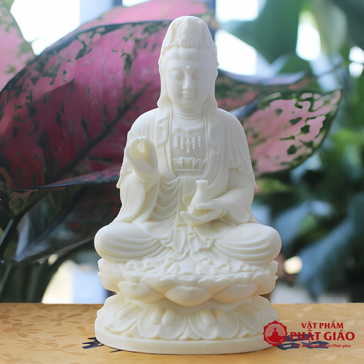 Tượng Phật Bà Quan Âm Để Ô Tô Bằng Ngọc Ngà 7 Tượng Phật Bà Quan Âm Để Ô Tô Bằng Ngọc Ngà - Ảnh 7