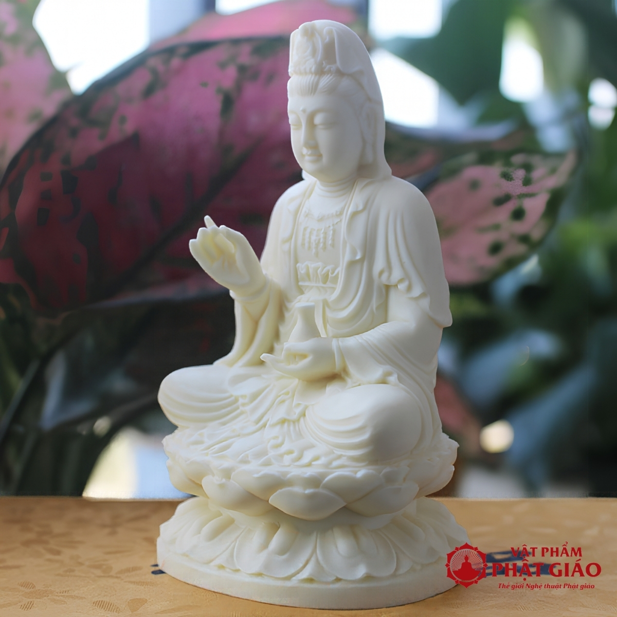 Tượng Phật Bà Quan Âm Để Ô Tô Bằng Ngọc Ngà 8 Tượng Phật Bà Quan Âm Để Ô Tô Bằng Ngọc Ngà - Ảnh 8