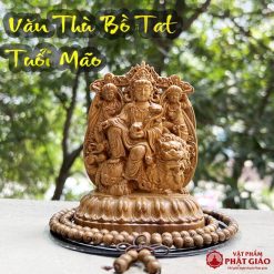 Tượng Phật Bản Mệnh Gỗ Bách Xanh Để Ô Tô, Bàn Làm Việc - Ảnh 6