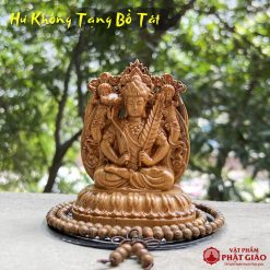 Tượng Phật Bản Mệnh Gỗ Bách Xanh Để Ô Tô, Bàn Làm Việc - Ảnh 9