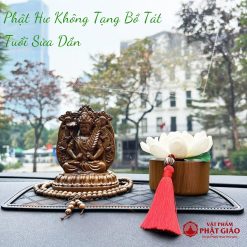 Tượng Phật Bản Mệnh Trang Trí Ô Tô Theo Gỗ Bách Xanh Cao Cấp, Cao 12cm - Ảnh 6