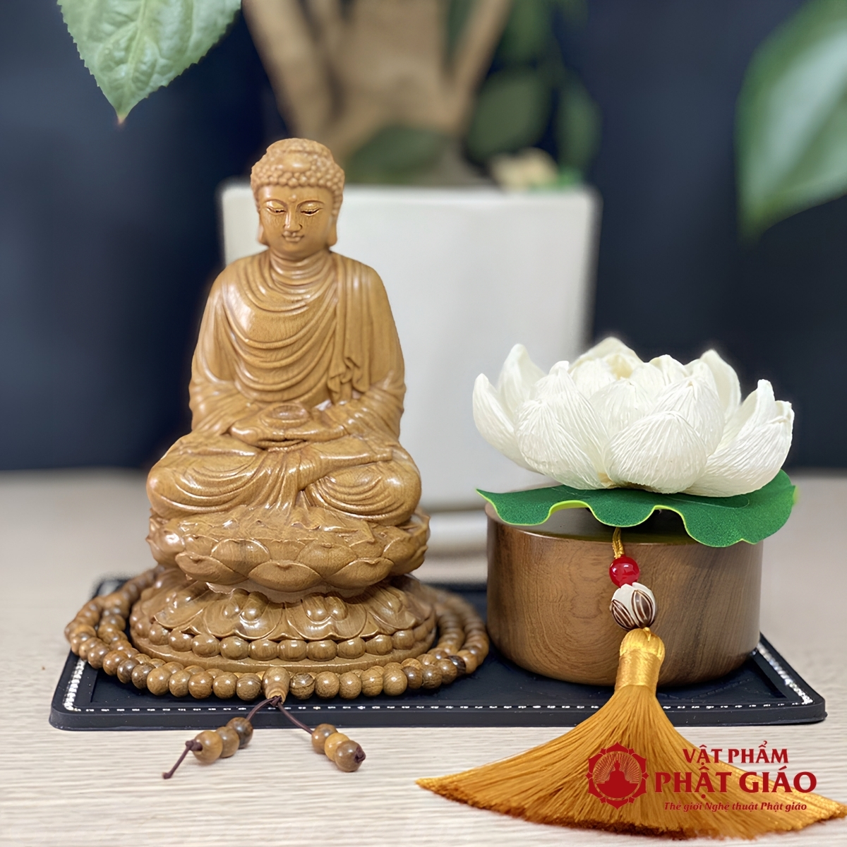 Tượng Phật Thích Ca Mâu Ni Gỗ Bách Xanh Để Ô Tô 5 Tượng Phật Thích Ca Mâu Ni Gỗ Bách Xanh Để Ô Tô - Ảnh 5