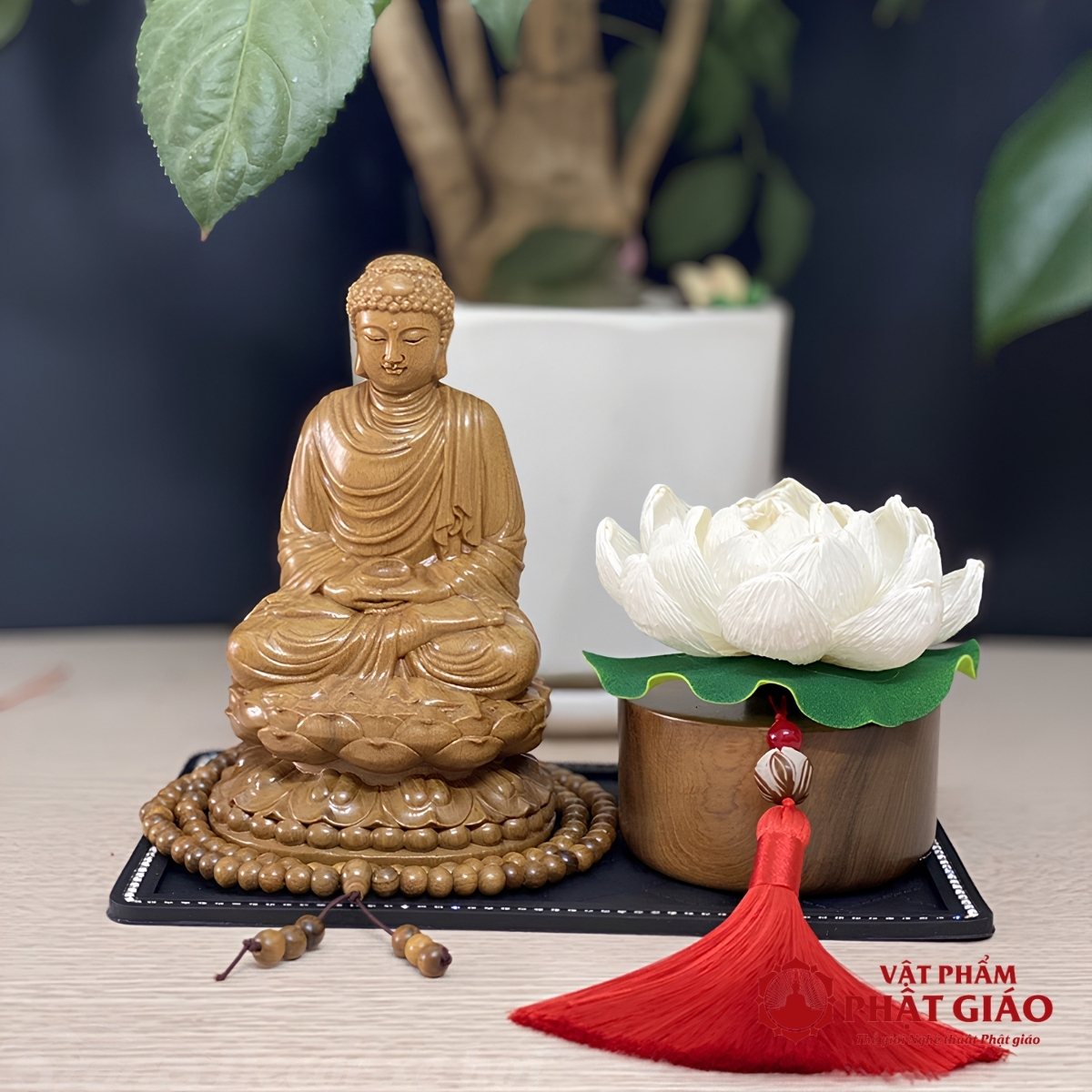 Tượng Phật Thích Ca Mâu Ni Gỗ Bách Xanh Để Ô Tô 7 Tượng Phật Thích Ca Mâu Ni Gỗ Bách Xanh Để Ô Tô - Ảnh 7