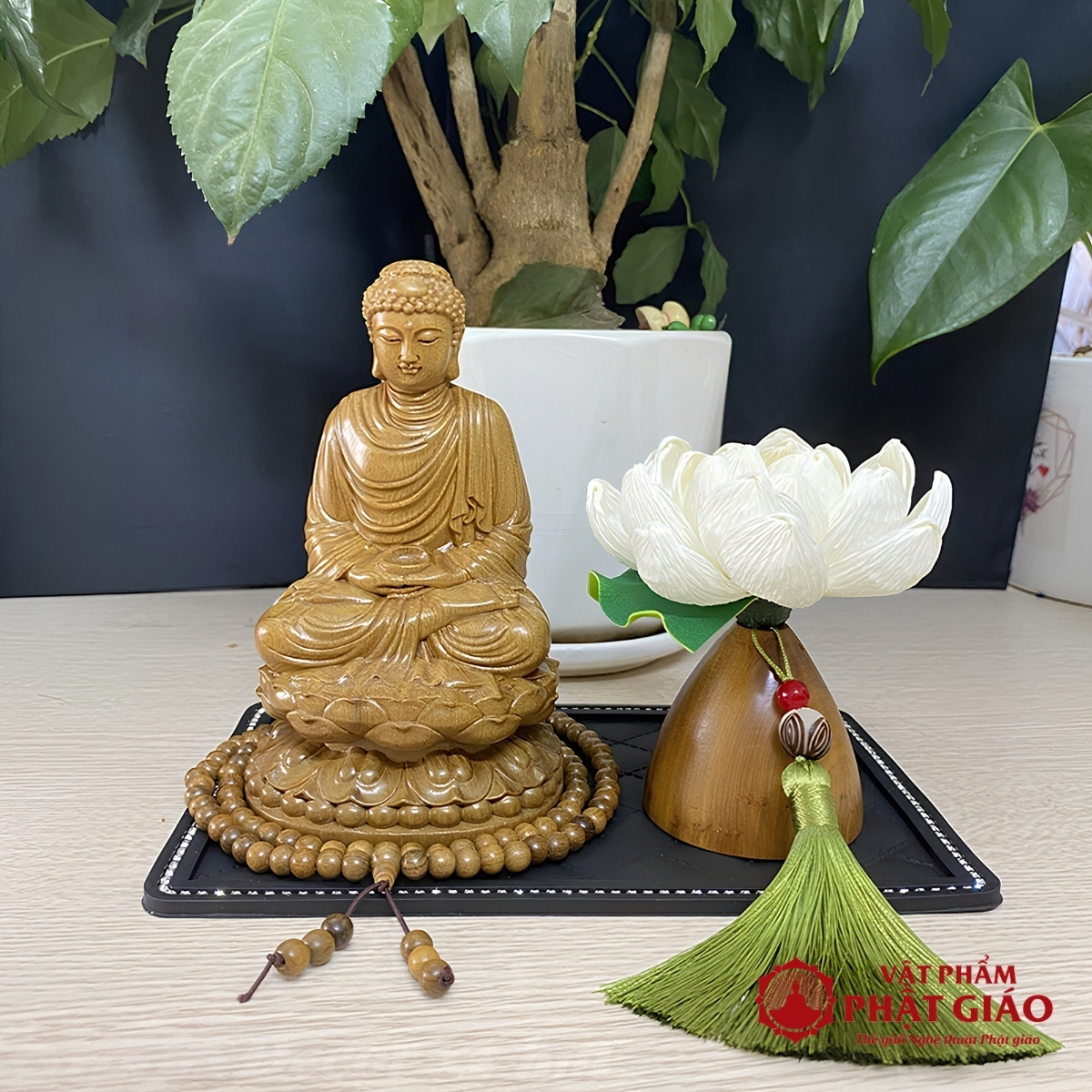 Tượng Phật Thích Ca Mâu Ni Gỗ Bách Xanh Để Ô Tô 20 tuong phat thich ca mau ni go bach xanh de o to 8