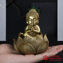 Tượng Phật Tọa Đài Sen Bằng Đồng Cao Cấp Để Ô Tô - Ảnh 8